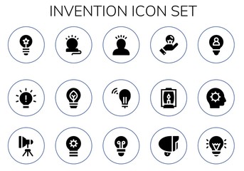invention icon set