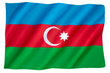 Naklejka premium Flag of Azerbaijan