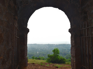 entry gate of chapora fort in goa