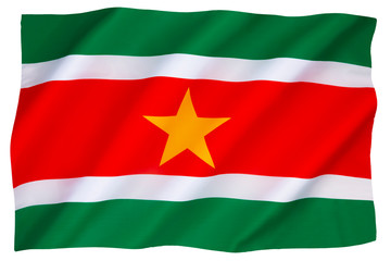 The national flag of Suriname