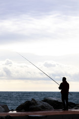 Pescatore controluce