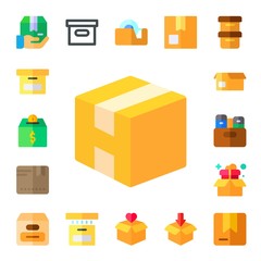 packing icon set