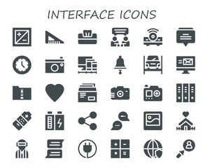 Modern Simple Set of interface Vector filled Icons