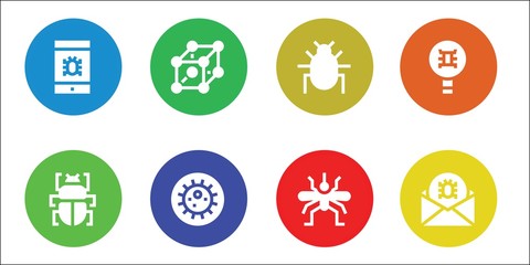 infection icon set