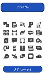 dialog icon set