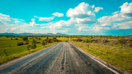 country road in the countryside