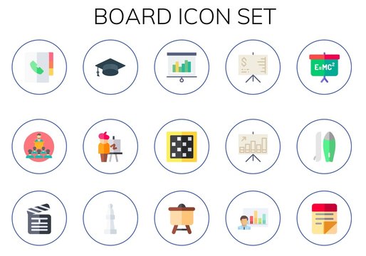 board icon set