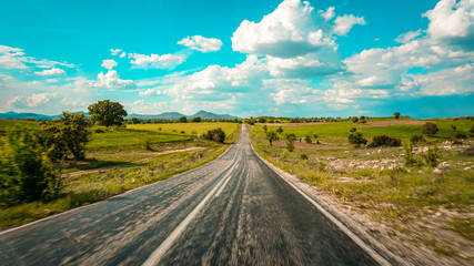 road in the countryside
