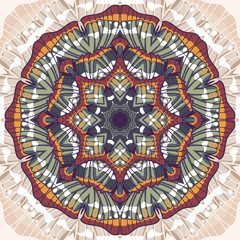 Beautiful vector circular background. Fractal image