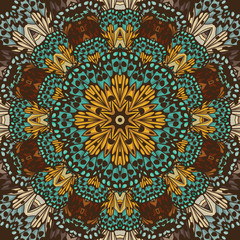 Beautiful vector circular background. Fractal image