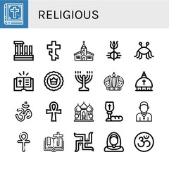 religious icon set