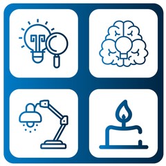 Set of illumination icons