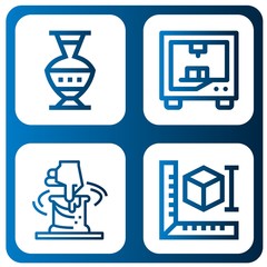 Set of modeling icons