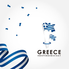 Greece Independence Day Vector Design For Banner or Background