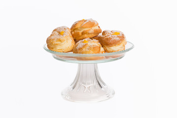 Bigne Arancia, Windbeutel mit Orangen Creme - Pasticceria, Konditorei, Tradition Italien