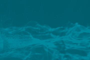 Trendy blue colored abstract background with light and shadows caustic effect. Light passes through a glass, water texture overlay