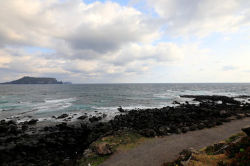 아름다운 겨울 바닷가