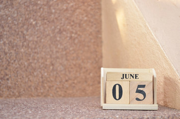 June 5, Empty gravel background.