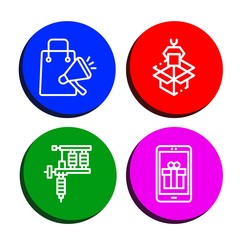 Set of pack icons