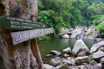 Natural pool in Tilu waterfall