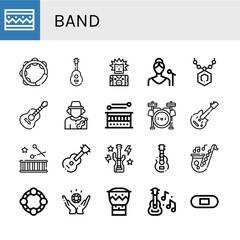 band icon set