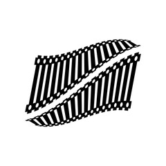 railway vector icon design template illustration