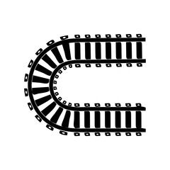 railway vector icon design template illustration