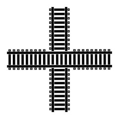 railway vector icon design template illustration