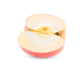 Half apple, fruit, isolated on a white background