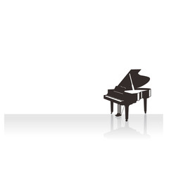 ピアノ発表会や看板、音楽イベントに使えるグランドピアノのおしゃれなシルエット素材