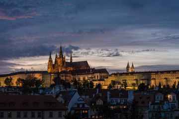 Prague Castle by night