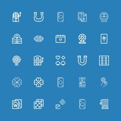 Editable 25 luck icons for web and mobile