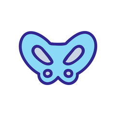 pelvic bone icon vector. Thin line sign. Isolated contour symbol illustration