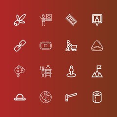 Editable 16 label icons for web and mobile