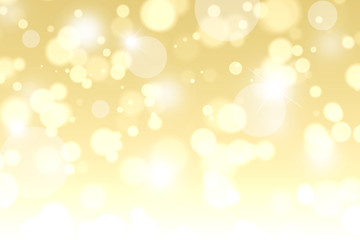 golden blur abstract background with white bokeh (digital paint)