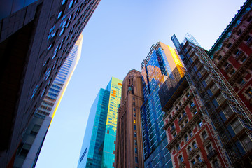 Fototapeta na wymiar Skyscrapers of Manhattan, New York, USA 