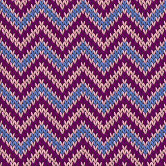 Handicraft chevron stripes christmas knit 