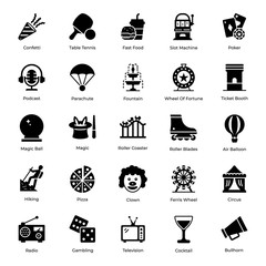  Pack Of Events Solid Icons 