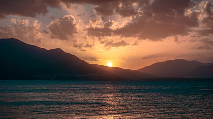Obraz premium sunset over the sea