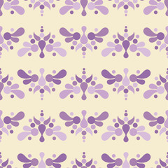 Paisley ornament. Flowers. Polka dots. Ikat. Traditional ornament. Vector illustration for web design or print.