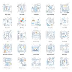  Web Design Flat Icons Pack 