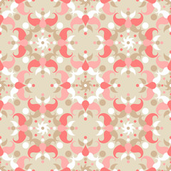 Paisley ornament. Flowers. Polka dots. Ikat. Traditional ornament. Vector illustration for web design or print.