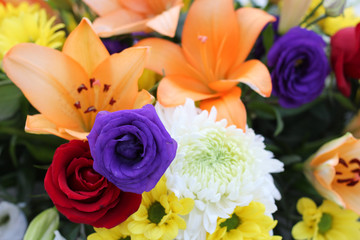 Wedding Flower Detail Closeup Colorful