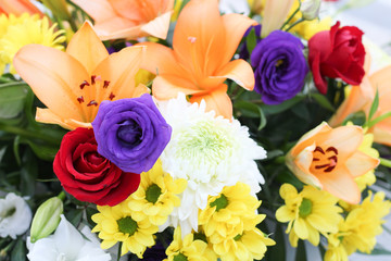 Wedding Flower Detail Closeup Colorful