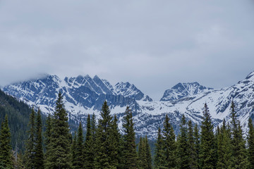 Mountain scenery Banff and Jasper National Parks Alberta Canada