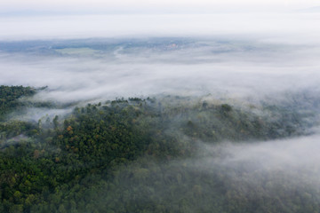 Scenics view of temple on mountain with dramatic sky