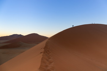 Fototapeta na wymiar Sossusvlei desert into the Namib-Naukluft National Park