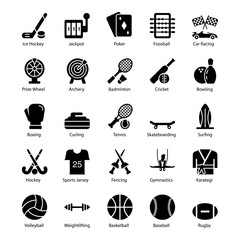  Pack Of Sports Solid Icons 
