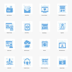  Web Page Marketing and Development Flat Vectors Pack 
