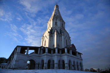 Church of the Ascension in Kolomenskoye, Moscow. UNESCO heritage.